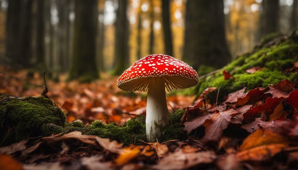 Amanita muscaria mushroom