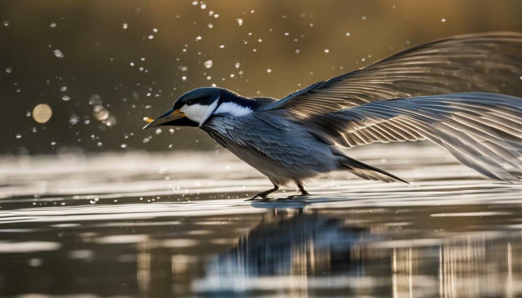 Bird hitting a window