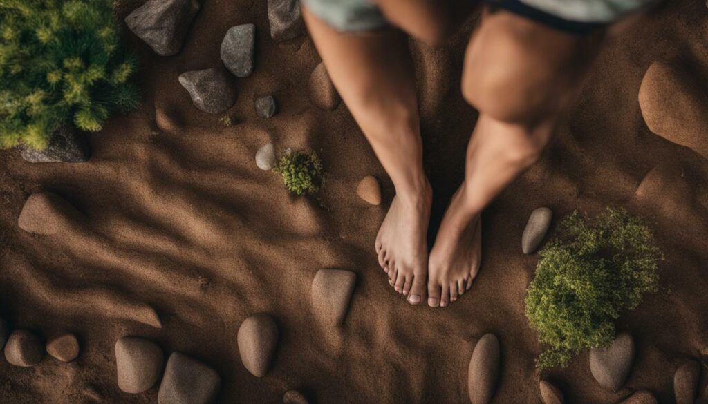 Grounding practices for left foot vibrations