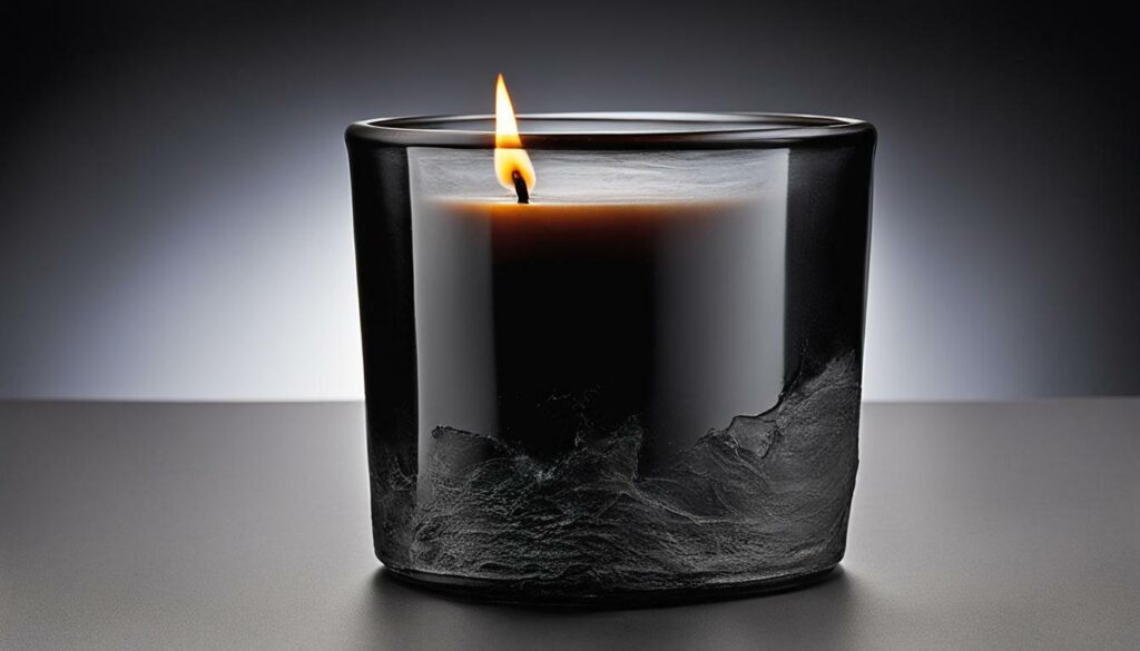 black candle glass