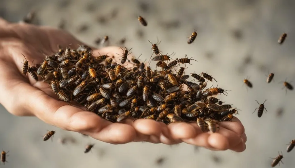 bugs landing on me spiritual significance