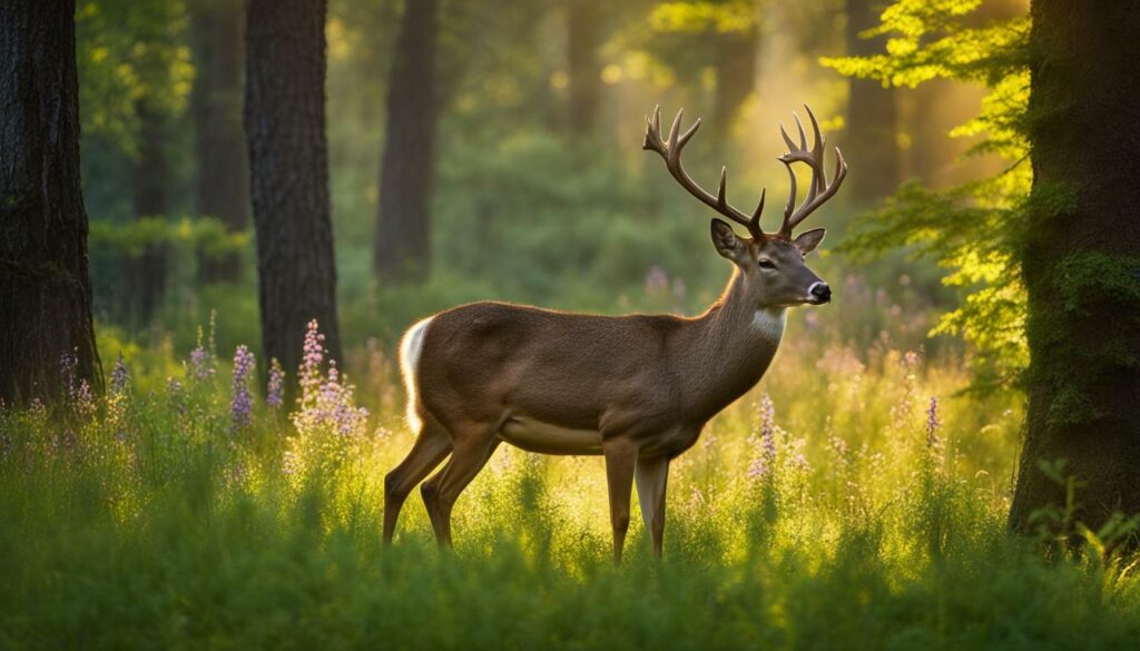 deer in nature