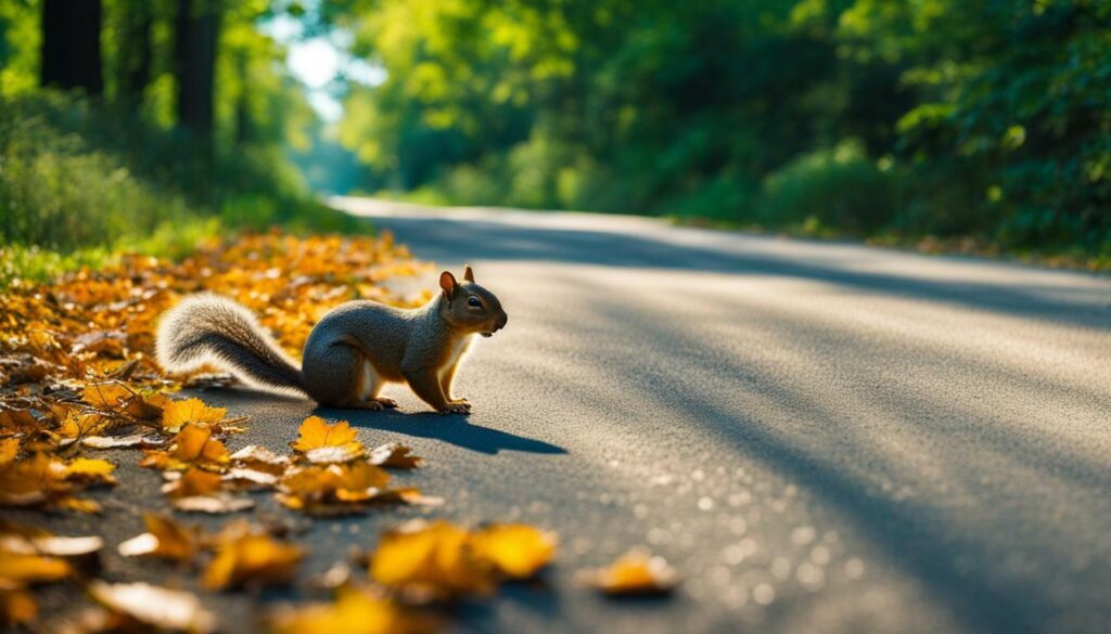 metaphysical explanation for running over a squirrel