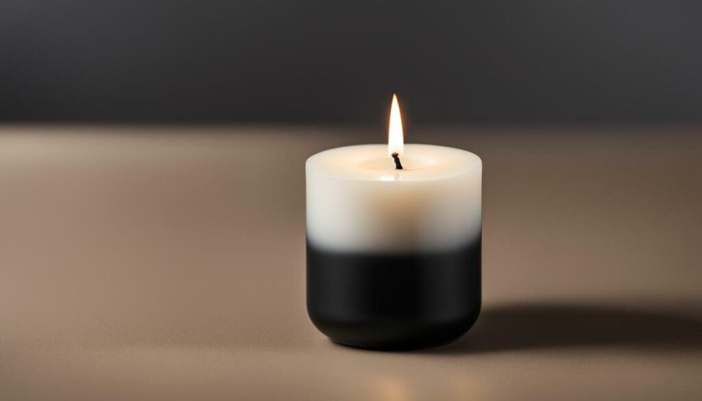 preventing candle from turning black