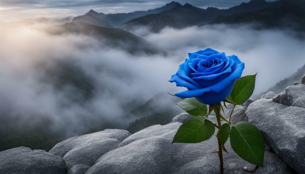 significance of blue roses in spiritual context