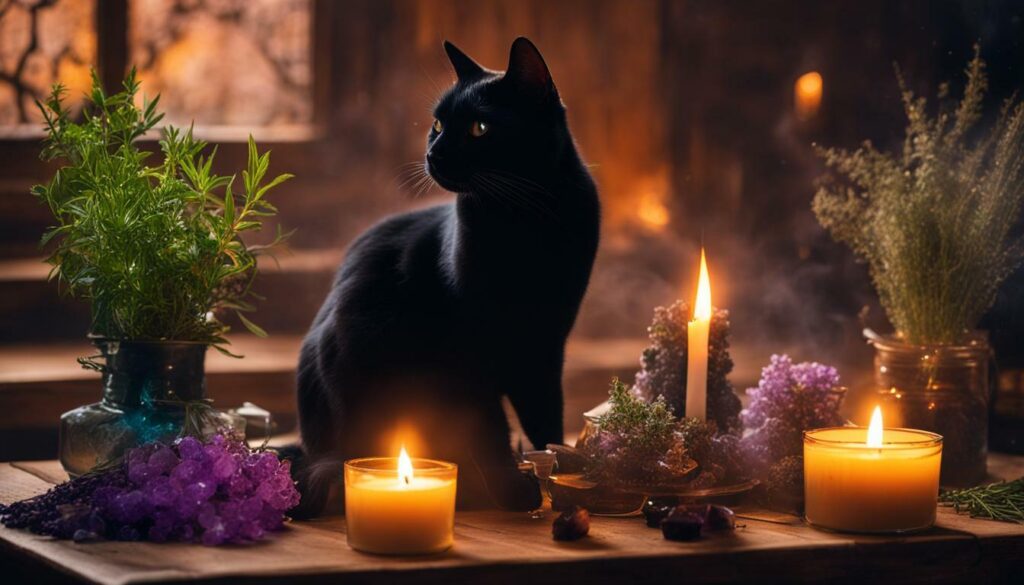 spiritual cleansing with black cat candle