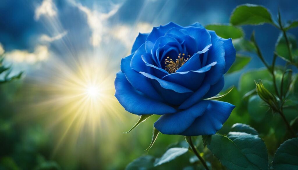 spiritual interpretation of blue roses