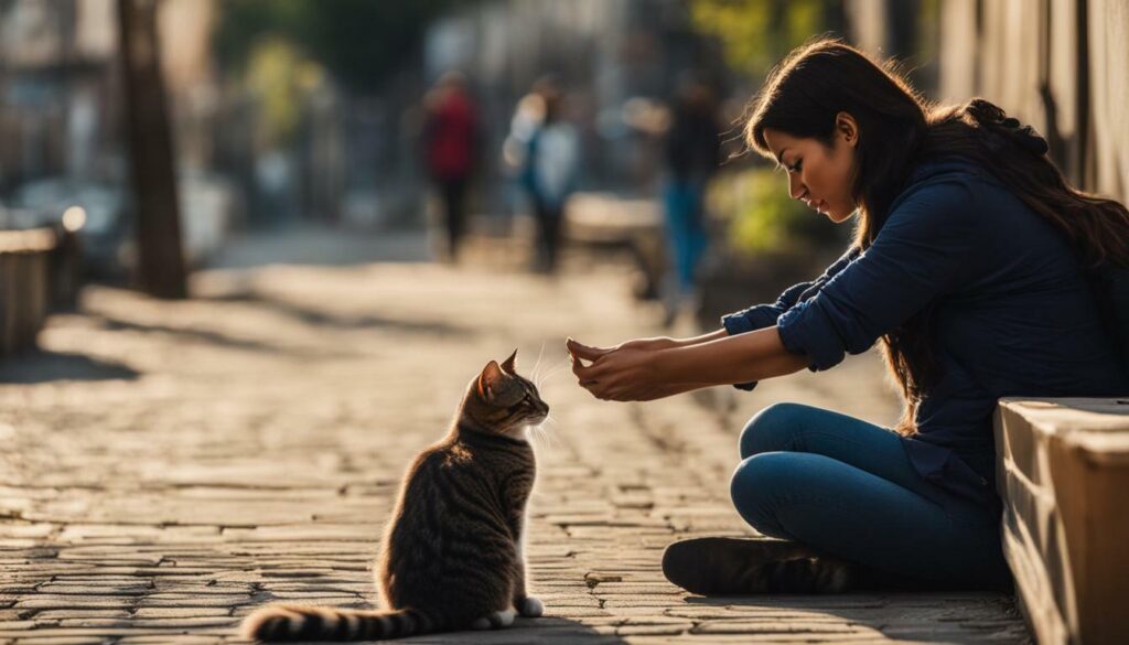 stray cat bonding