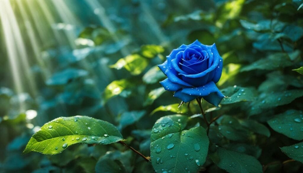 what is the spiritual meaning of a blue rose