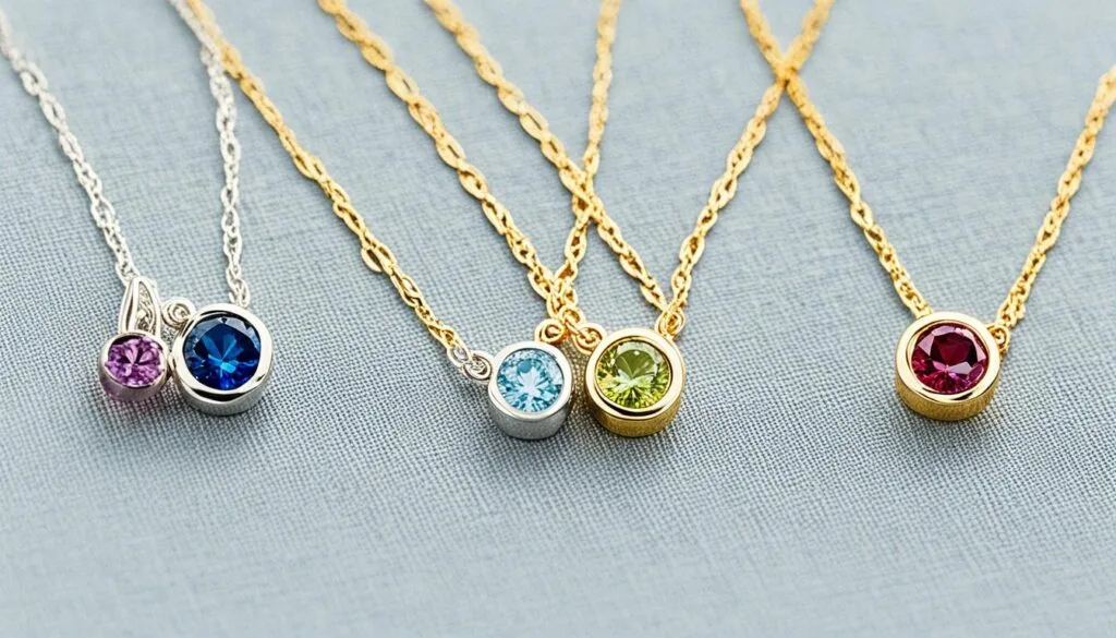 family birthstone pendant family birthstone pendant