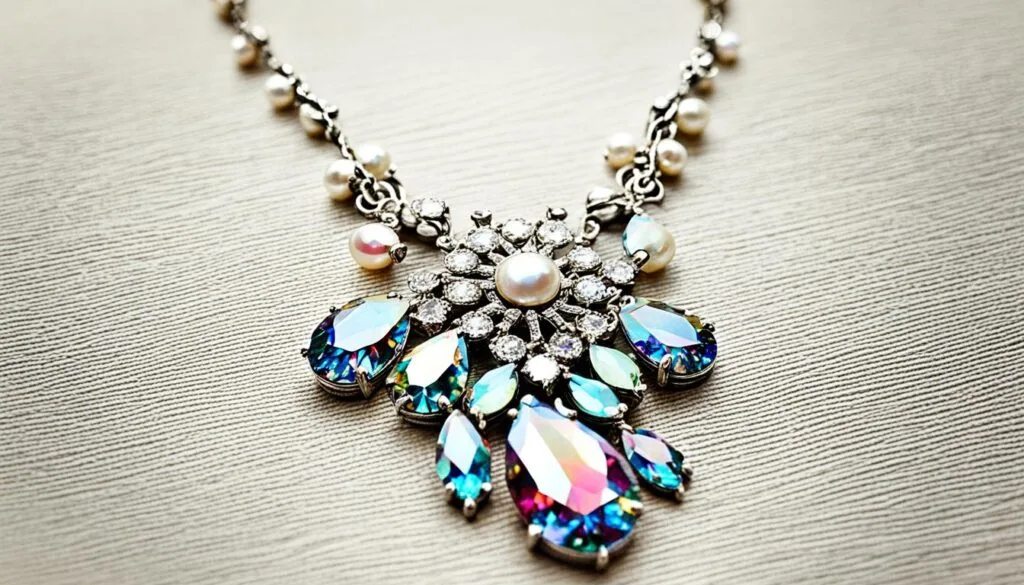 vintage crystal necklace