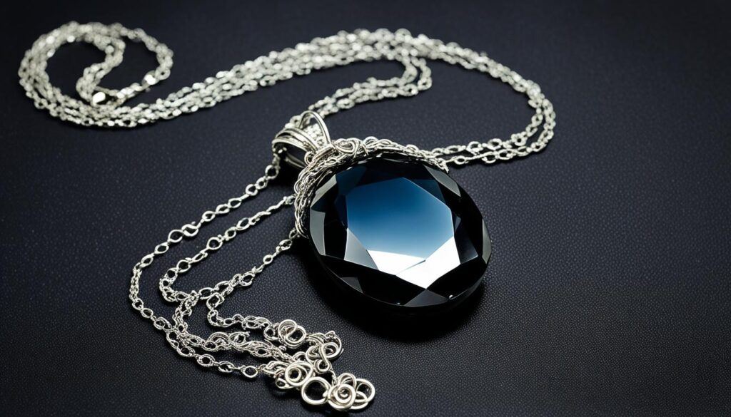 Obsidian Crystal Necklace