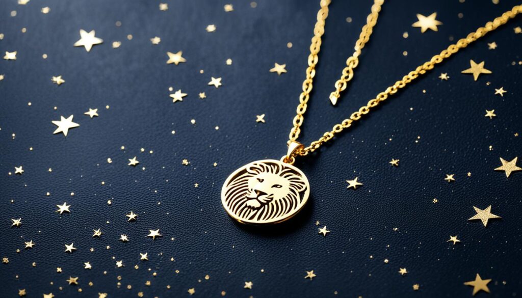 leo constellation necklace